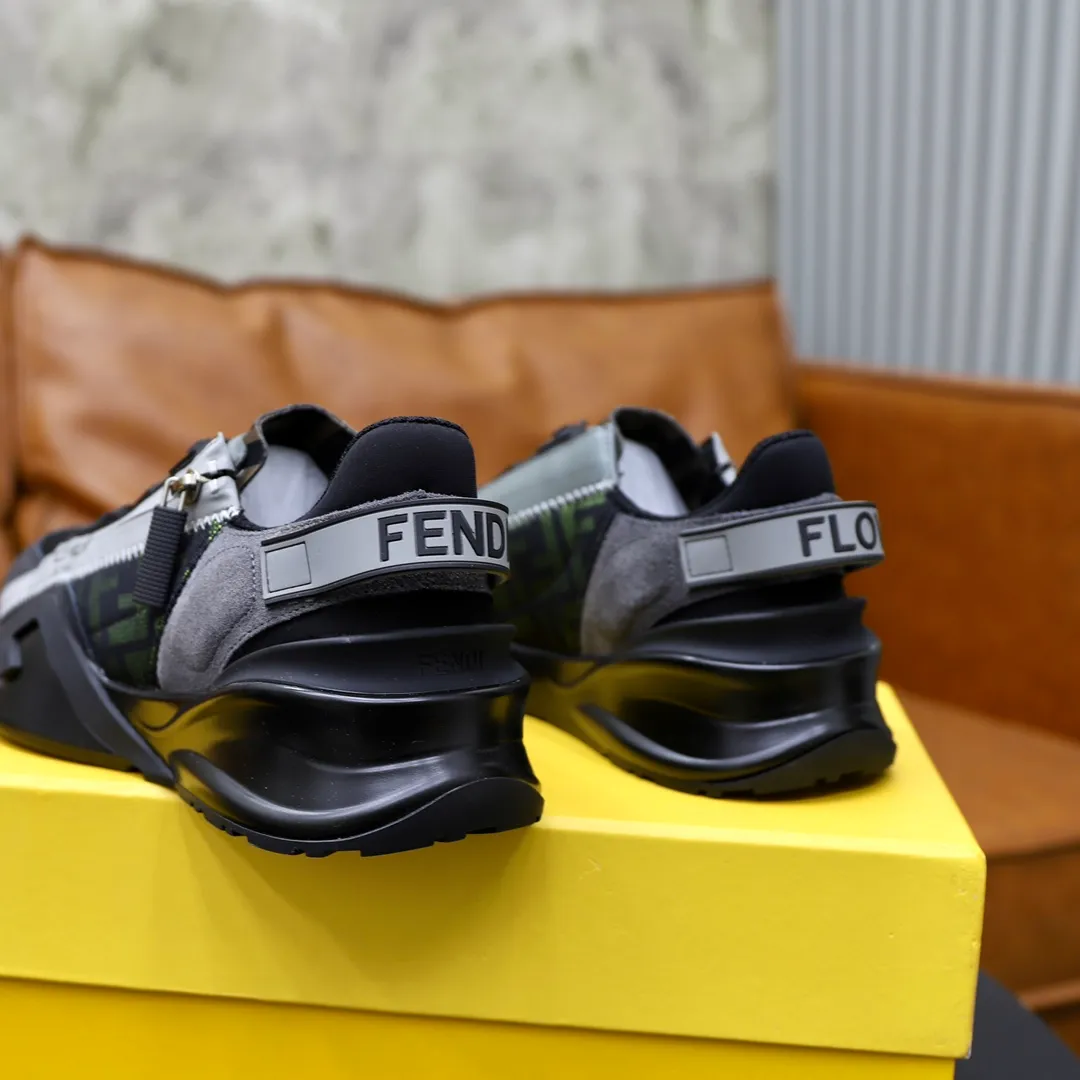 Men's shoes 280🔥 Brand: FENDI Size: 38-44 (45, 46 customized) Grade: Original quality High version Material: Imported cowhide stitching brand cloth ➕ High-quality and comfortable lining Original lightweight non-slip outsole Style category: Travel Fashion casual shoes Versatile trend